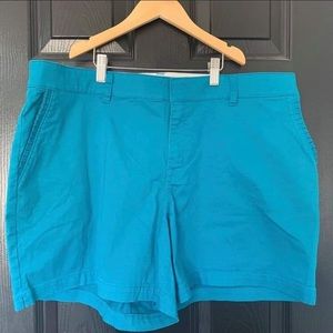 Lane Bryant Turquoise Blue Girlfriend Short
